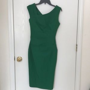 Emerald cocktail dress